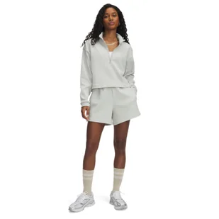 Damskie spodenki treningowe Under Armour UA Meridian Rib Short - zielone - Spodenki damskie - miniaturka - grafika 1