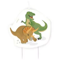 Urodziny dla dorosłych - Amscan Świeczka na tort "Happy Dinosaur", 9903981 - miniaturka - grafika 1