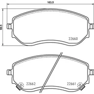 Klocki hamulcowe - Klocki hamulcowe - komplet BREMBO P 50 144 - miniaturka - grafika 1
