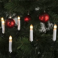 Oświetlenie świąteczne - Lampki choinkowe świeczki SIGNE 25 lampek z żarówkami E10 Białe Ciepłe - miniaturka - grafika 1