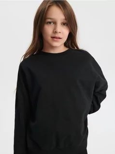 Swetry dla dziewczynek - Sinsay - Bluza - czarny - grafika 1