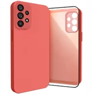 Etui i futerały do telefonów - Etui do Samsung Galaxy A53 5G Silikonowe, Osłona Kamery, Czerwone Szkło - miniaturka - grafika 1