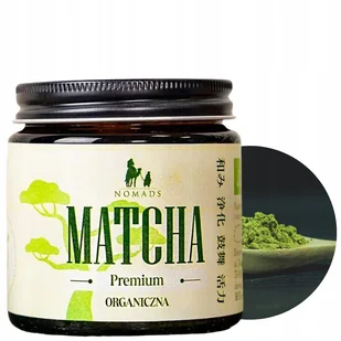 MATCHA PREMIUM NOMADS organiczna zielona herbata w proszku bio japońska 30g - Herbata - miniaturka - grafika 1