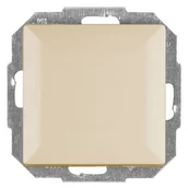 Wyłączniki światła i elektryczne - Abex Perła beż łącznik schodowy z podświetleniem WP-5PS WP-5P/S-bez - miniaturka - grafika 1