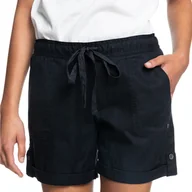 Spodenki damskie - Damskie Spodenki ROXY LIFE IS SWEETER J NDST ERJNS03389-KVJ0 – Czarny - miniaturka - grafika 1