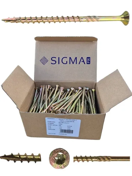 Wkręty Ciesielskie 5x70 stożek Torx 5 kg CS