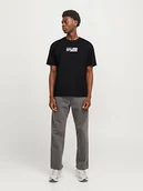 Koszulki męskie - Jack & Jones Koszulka w kolorze czarnym - miniaturka - grafika 1