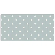 Podkładki na biurko - Mata ochronna z nadrukiem Białe groszki 120x60 cm, Dywanomat - miniaturka - grafika 1