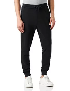 BOSS Męskie spodnie dresowe Sefadelong Tonal-Logo z bawełny frotte, czarny1, S - Spodenki męskie - miniaturka - grafika 1