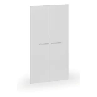 Drzwi skrzydłowe, para, wysokość 1393 mm, białe - Inne meble biurowe - miniaturka - grafika 1