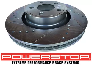 Przednia WIERCONA nacinana tarcza hamulcowa 320mm POWERSTOP Ford Mustang 2015- - Tarcze hamulcowe - miniaturka - grafika 2