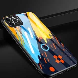Color Glass Case etui pokrowiec nakładka ze szkła hartowanego z osłoną na aparat iPhone 11 Pro Max pattern 2 - Etui i futerały do telefonów - miniaturka - grafika 11