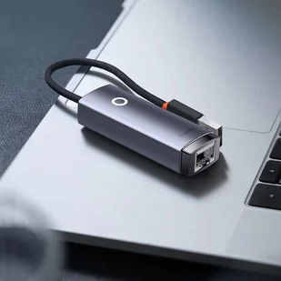Adapter karta sieciowa LAN Baseus Erhernet przejściówka USB-A do RJ45 1000Mbps - Kable miedziane - miniaturka - grafika 11