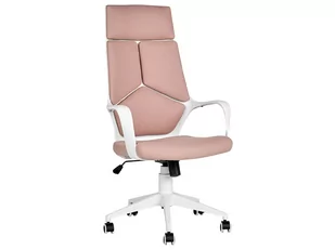 Fotel biurowy, krzesło biurowe Krzesło biurowe regulowane biało-różowe DELIGHT! - Fotele i krzesła biurowe Fotel biurowy, krzesło biurowe Krzesło biurowe regulowane biało-różowe DELIGHT! - Fotele i krzesła biurowe - miniaturka - grafika 1