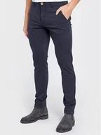 Spodnie męskie - Blend Spodnie materiałowe Natan 20703472 Granatowy Regular Fit - miniaturka - grafika 1