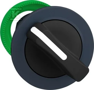 Główka antybakteryjna przełącznika, płaska, plastik, czarna, O30, 2 pozycje, stabilny Harmony XB5 - Sterowniki i przekaźniki - miniaturka - grafika 1