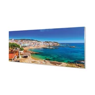 Dekoracje domu - Nowoczesny panel szklany Hiszpania Plaża 125x50 cm - miniaturka - grafika 1