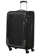 Walizki - Walizka duża poszerzana American Tourister Pulsonic - asphalt black - miniaturka - grafika 1