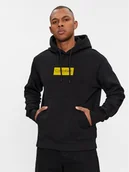 Bluzy męskie - Calvin Klein Bluza Raised K10K112250 Czarny Regular Fit - miniaturka - grafika 1