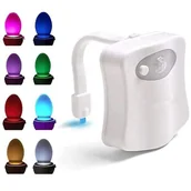 Akcesoria łazienkowe - Łazienkowa LAMPKA LED z Czujnikiem Ruchu Światła do WC biała  ZD68 - miniaturka - grafika 1