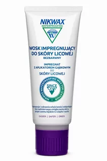 Akcesoria obuwnicze - Wosk impregnujący do skóry licowej Nikwax 100 ml gąbka bezbarwny (w kremie) - grafika 1