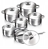 Zestawy garnków i patelni - Zestaw naczy�� kuchennych Blaumann BL-3896, 12 cz����ci, indukcja, 38969897 - miniaturka - grafika 1