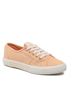 Pepe Jeans Tenisówki Brady Basic W PLS31287 Pomarańczowy - Trampki damskie - miniaturka - grafika 1