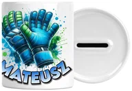 Skarbonki - Skarbonka Piłka Nożna Z Napisem Nadrukiem Prezent Urodziny Zatyczka Na Dole - miniaturka - grafika 1