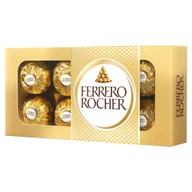 Bombonierki i czekoladki - Ferrero Chrupiący smakołyk z kremowym nadzieniem i orzechem laskowym w czekoladzie Rocher 100 g - miniaturka - grafika 1