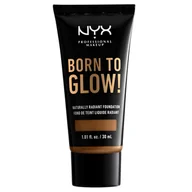 Podkłady do twarzy - NYX Professional Makeup Born To Glow Naturally Radiant Foundation 16.7 Warm Mahogany - miniaturka - grafika 1