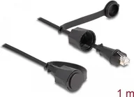 Kable miedziane - Kabel sieciowy DeLOCK RJ45 wtyk do RJ45 wtyk Cat.6 STP z zaślepką Zewnętrzny IP68 pyłoszczelny i wodoodporny czarny 1 m (80166) - miniaturka - grafika 1