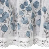 Zasłony - Firana zazdrostka na przelotkach Pola 30 x 150 cm niebieska - miniaturka - grafika 1