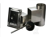 Kominy i akcesoria - Wyczystka z drzwiami i odskraplaczem 120 0,5mm do kotłów na pellet - miniaturka - grafika 1