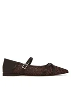 Półbuty damskie - Max Mara Półbuty 2514521332600 Brązowy - miniaturka - grafika 1