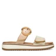 Klapki i japonki damskie - Klapki Marco Tozzi 2-27500-44 Złoty - miniaturka - grafika 1