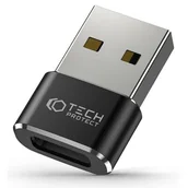 Pozostałe akcesoria do telefonów - Adapter USB - USB Typ-C TECH-PROTECT UltraBoost Czarny - miniaturka - grafika 1