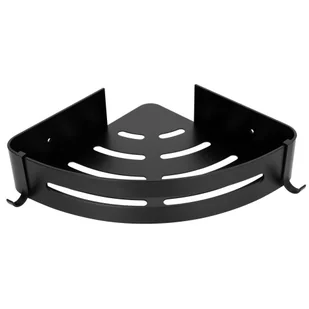 Czarna narożna półka do kabiny prysznicowej W0-G56 - Półki łazienkowe Czarna narożna półka do kabiny prysznicowej W0-G56 - Półki łazienkowe - miniaturka - grafika 1