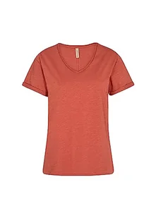 SOYACONCEPT Women's SC-Babette 1 T-shirt damski, czerwony, XL, czerwony, XL - Koszulki i topy damskie - miniaturka - grafika 1