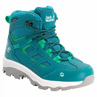 Buty dla dziewczynek - Buty turystyczne dziecięce Jack Wolfskin VOJO TEXAPORE MID K green / dark green - 29 - grafika 1