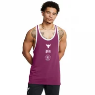 Koszulki sportowe męskie - Męski top treningowy Under Armour Project Rock Racer Tank Boh - fioletowy - UNDER ARMOUR - miniaturka - grafika 1