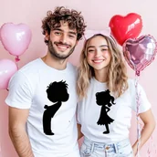 Gadżety dla niej i dla niego - Zestaw koszulek dla pary na walentynki - miniaturka - grafika 1