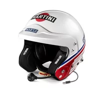 Kaski do sportów motorowych - Kask otwarty z interkomem Sparco RJ-I Martini Racing Logo (FIA) - miniaturka - grafika 1