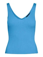 Koszulki i topy damskie - Vero Moda Damska koszulka Vmglory Sl Rib Top Ga Noos, Mały chłopiec niebieski, S - miniaturka - grafika 1