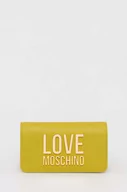 Portfele - Love Moschino portfel damski kolor zielony - miniaturka - grafika 1