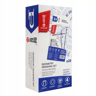 Zestaw Szkolny Geometryczny Linijka 20 cm x20szt - Przybory szkolne - miniaturka - grafika 1