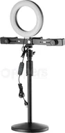 Statywy fotograficzne - Zestaw biurkowy FreePower Vlog LED z uchwytami do smartfona - miniaturka - grafika 1