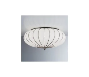 SIRU - Lampa sufitowa GIOVE 3xE27/60W/230V śr. 48 cm chrom/biała szkło weneckie - Lampy sufitowe - miniaturka - grafika 1