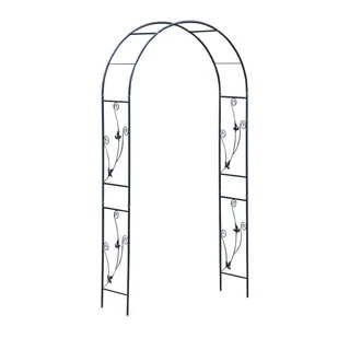Pergola ogrodowa Botanika 114x37x230cm z łukiem Lustan - Kratki i pergole - miniaturka - grafika 1