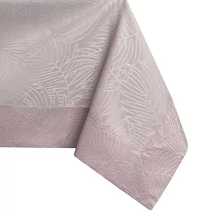 Obrus Gaia Pudrowy róż Tłoczony Roślinny 110x160 AmeliaHome - TCLOTH/AH/GAIA/BRD/POWDERPINK/110X160 - Obrusy i serwetki - miniaturka - grafika 1