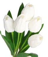 Sztuczne kwiaty - Tulipany Bukiet Tulipanów Gumowane Gumowe Silikonowe Jak Żywe - miniaturka - grafika 1